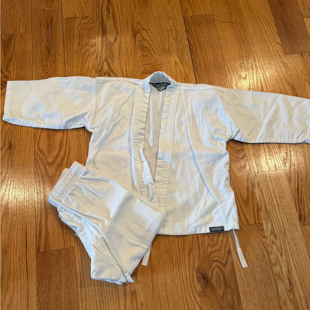 Family set of martial arts uniforms